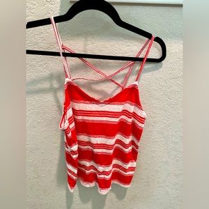 Red Striped Spaghetti Strap